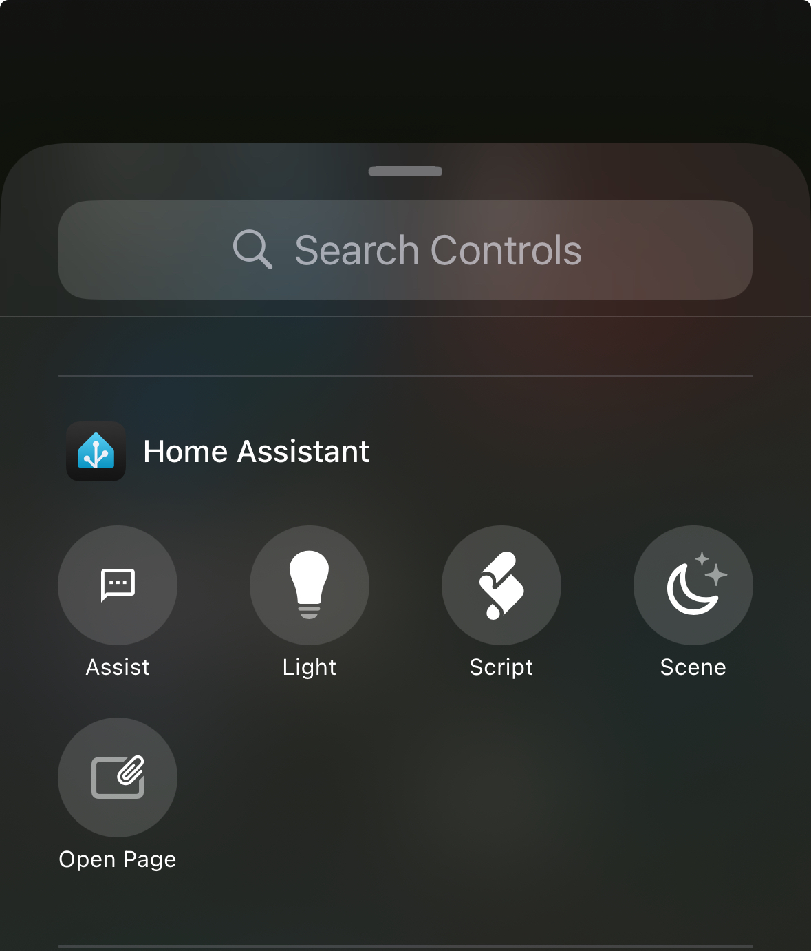 iOS 18 Control center options