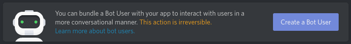 Screenshot of Discord bot create prompt