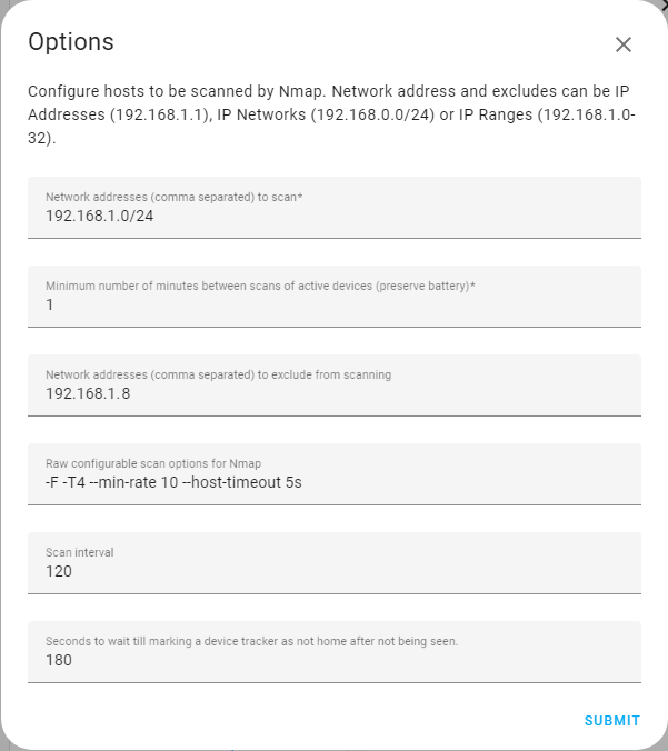 nmap customization example